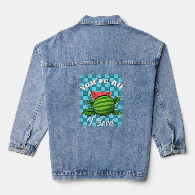 watermelon denim jacket (Back)