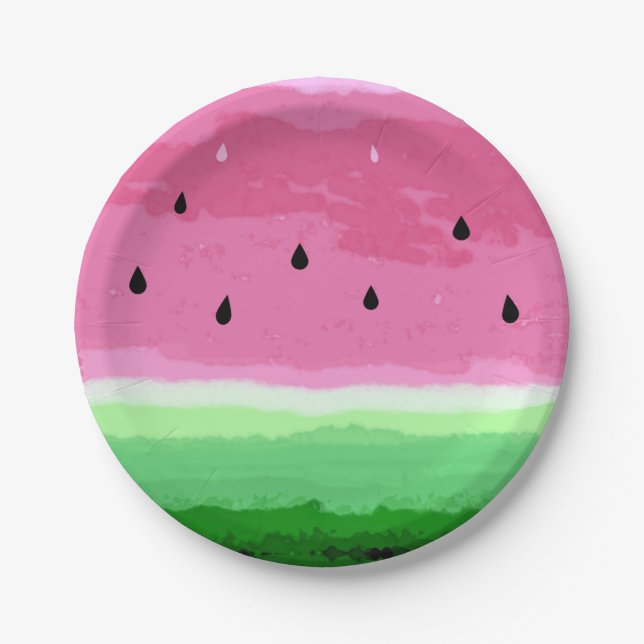 watermelon design Party Paper Plate (Front)