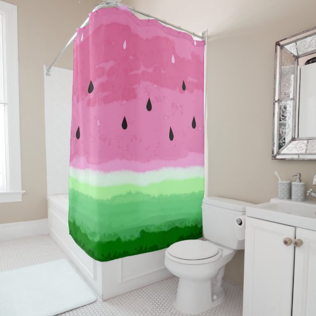 watermelon design shower curtain (In Situ)