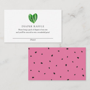 Watermelon Diaper Raffle insert card