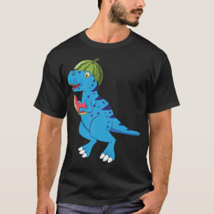 Watermelon Dinosaur T Rex Summer Fruit Art Dino Lo T-Shirt