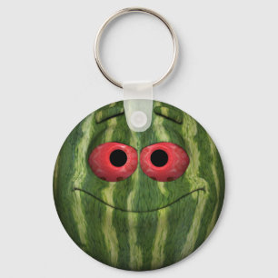Watermelon Emoticon Key Ring