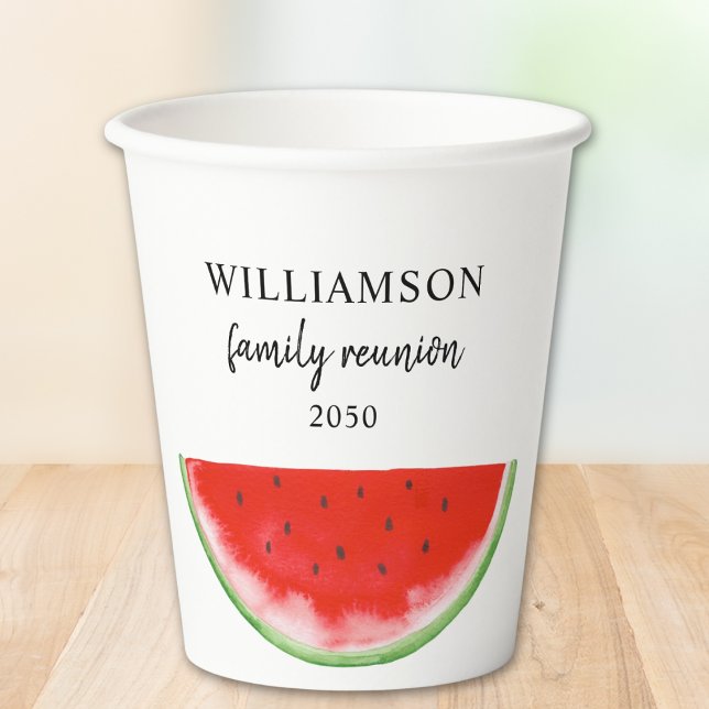 Watermelon Family Reunion Paper Cups (Creator Uploaded)