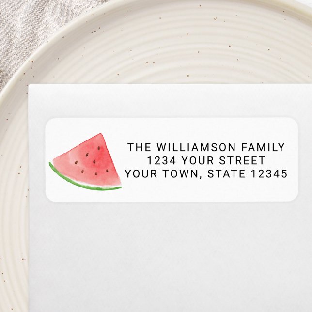 Watermelon Family Reunion Return Address Label (Creator Uploaded)