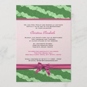 Watermelon Fancy Quinceanera Invitation
