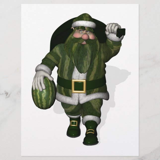 Watermelon Farmer Santa Claus (Front)