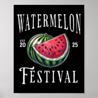 Watermelon Festival 2025 Melon Fruits Summer Vacat