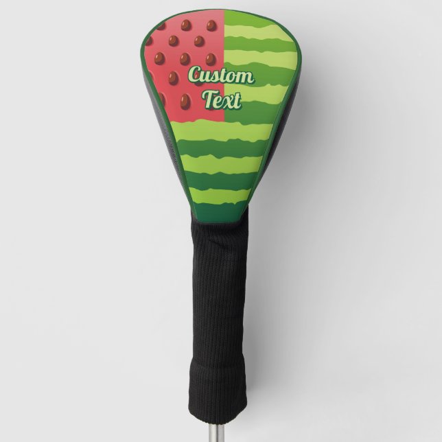 Watermelon Flag Golf Head Cover (Front)