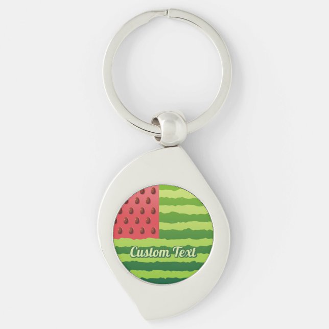 Watermelon Flag Key Ring (Front)