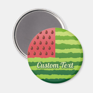 Watermelon Flag Magnet