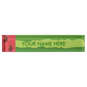 Watermelon Flag Nameplate