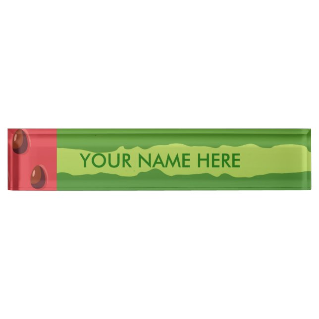 Watermelon Flag Nameplate (Front)