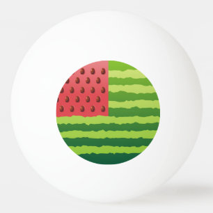 Watermelon Flag Ping Pong Ball