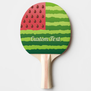 Watermelon Flag Ping Pong Paddle