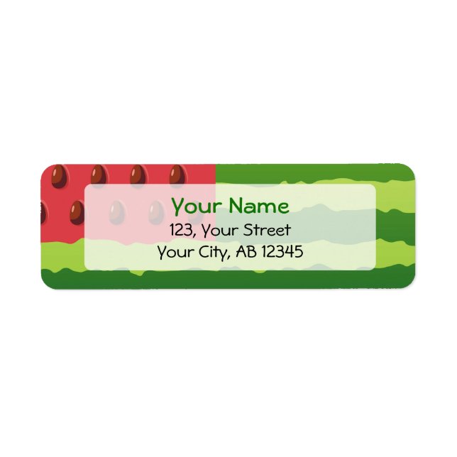 Watermelon Flag Return Address Label (Front)