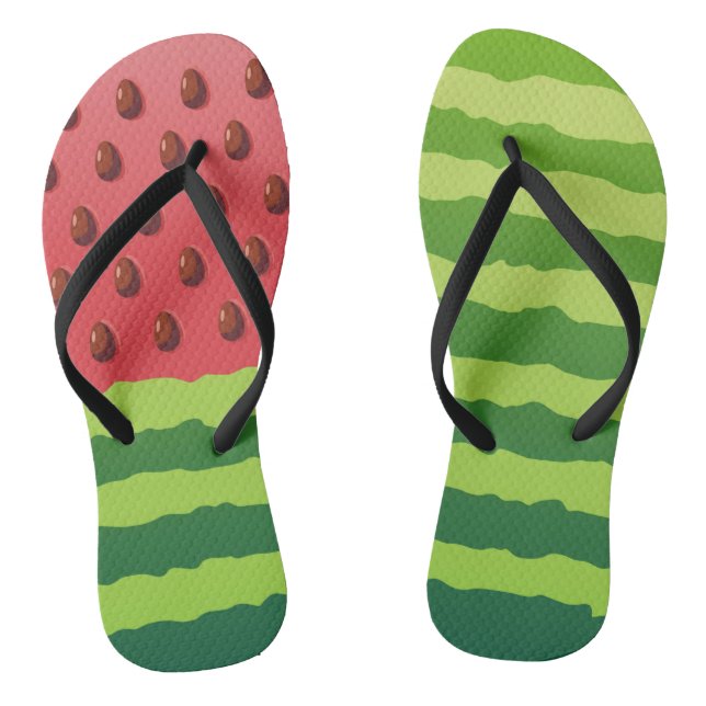 Watermelon Flag Thongs (Footbed)