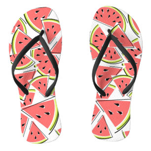 Watermelon flip flops