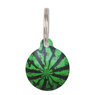 Watermelon Football / Soccer Ball Pet Tag