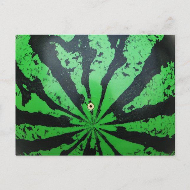 Watermelon Football / Soccer Ball Postcard (Front)