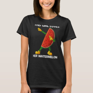 Watermelon For Girls Kids Melon Fruit Plant T-Shirt