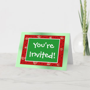 Watermelon Frame Invitation