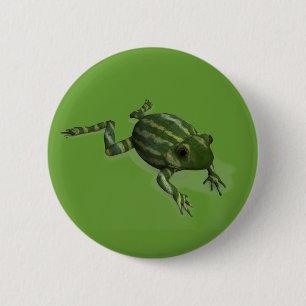 Watermelon Frog 6 Cm Round Badge