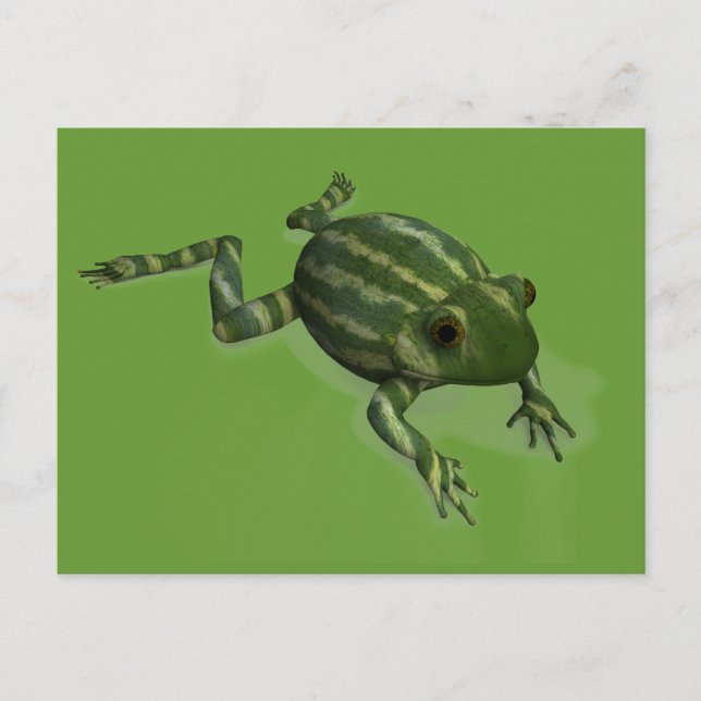 Watermelon Frog Postcard (Front)