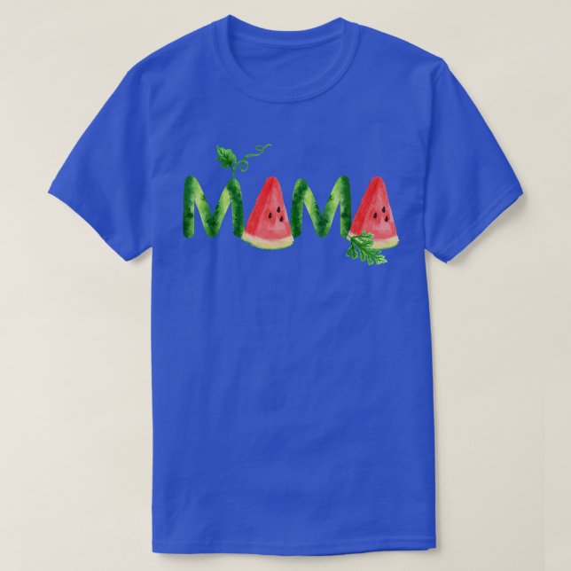Watermelon Fruit Best Mum Ever Vegan Vegetarian He T-Shirt (Design Front)