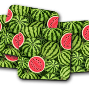 Watermelon Fruit Coaster Fruit Cork Coaster Set