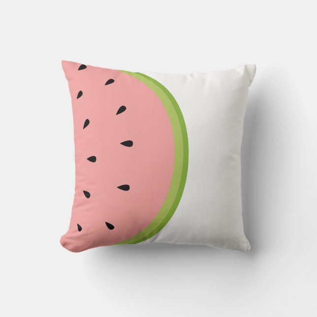 Watermelon Fruit Graphic Pillow (Front)