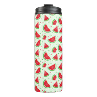 Watermelon Fruit Pattern Melon Summer Light Green