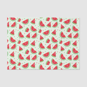 Watermelon Fruit Pattern Melon Summer Light Green Tissue Paper
