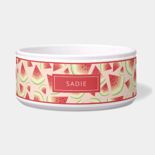 Watermelon Fruit Slices Pattern With Custom Name