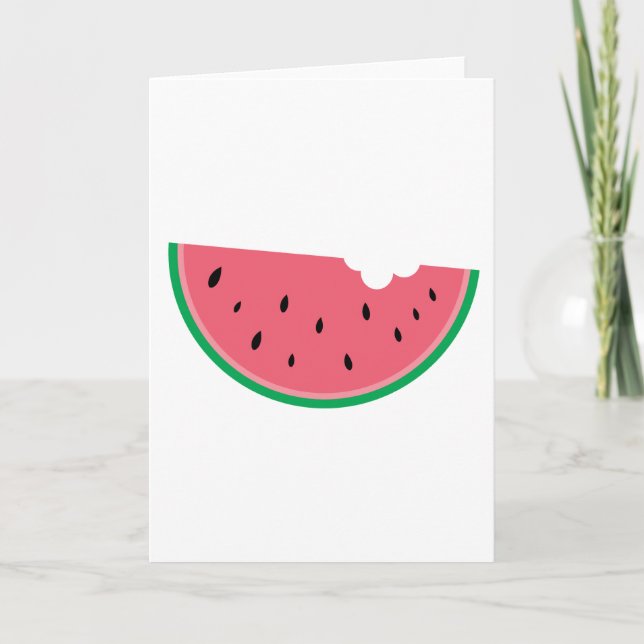 Watermelon Fruit Sweet Health Fresh Card (Front)
