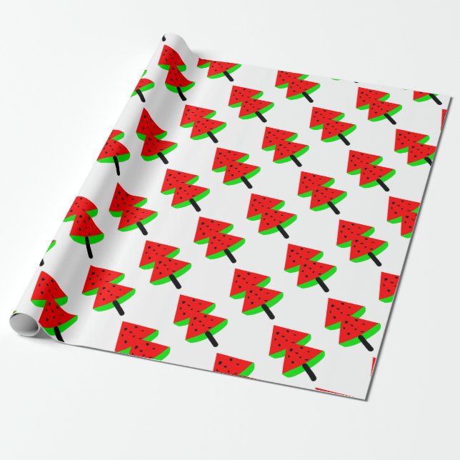 watermelon fruit tree wrapping paper (Unrolled)