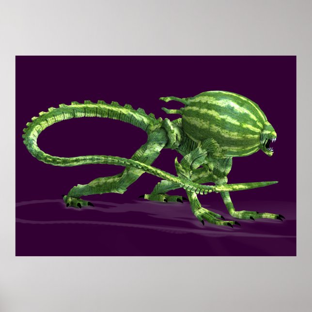 Watermelon Galactic Creature Poster (Front)