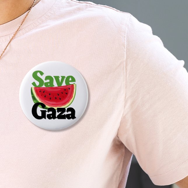 Watermelon Gaza Palestine  6 Cm Round Badge (Creator Uploaded)