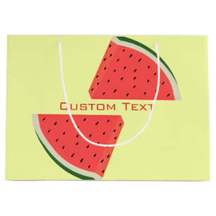 Watermelon Gift Bag with Custom Text and Colours