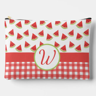 Watermelon Gingham Accessory Pouch