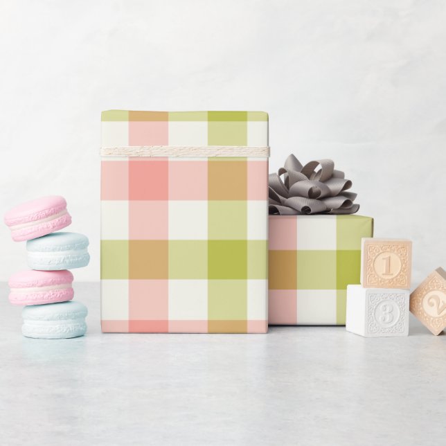 Watermelon Gingham - Wrapping Paper (Baby Shower)