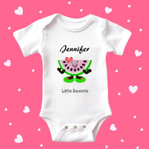 Watermelon girl  baby bodysuit