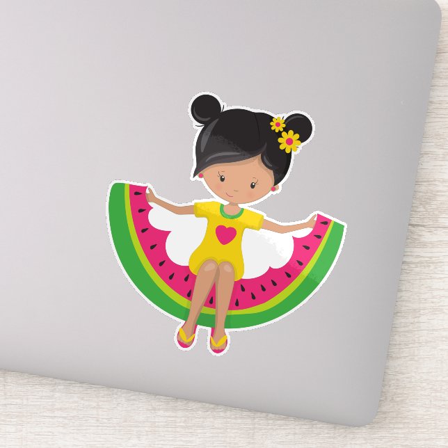 Watermelon Girl, Latina Girl, Dress, Flip Flops (Detail)