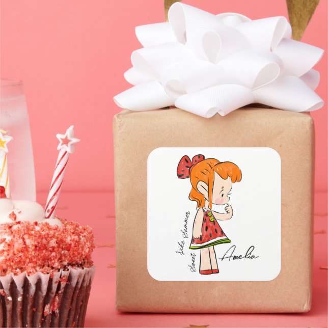 Watermelon Girl Sticker (Party)