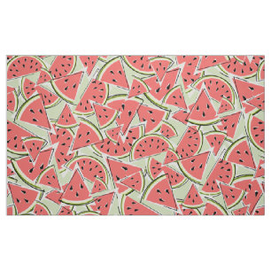Watermelon Green large Fabric