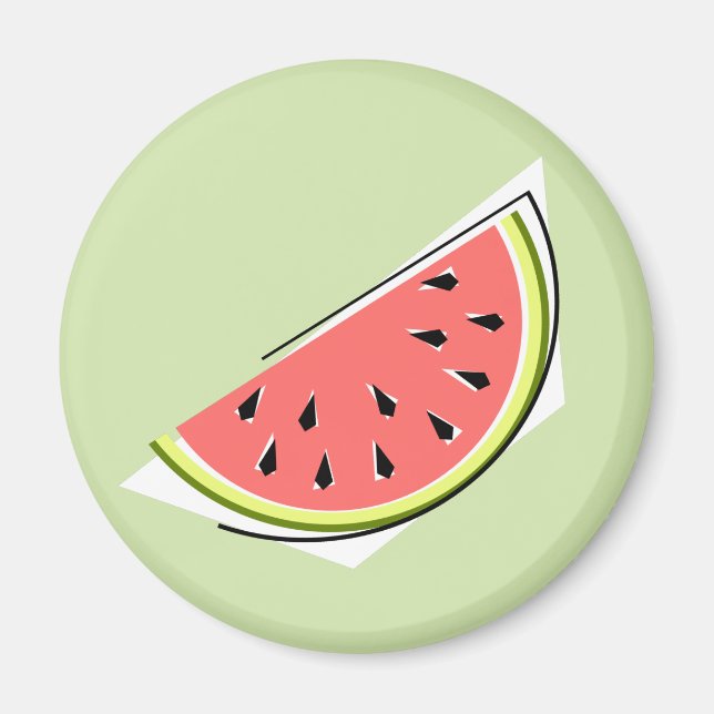Watermelon Green Slice Magnet (Front)