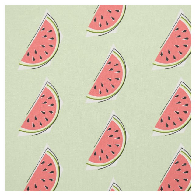 Watermelon Green Slice small Fabric (Swatch)
