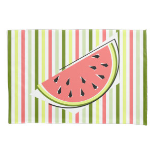 Watermelon Green Slice Stripe Thin Pillowcase