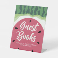 Watermelon Guest Books Summer Baby Shower