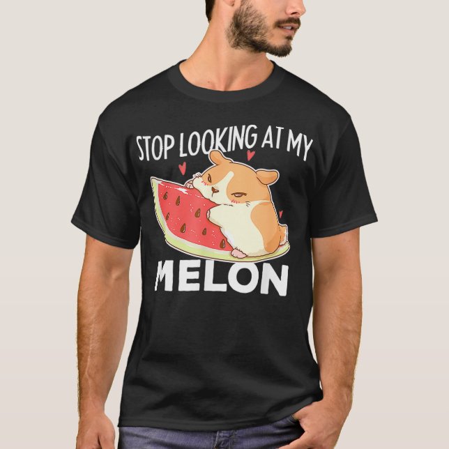 Watermelon Hamster Melon Food Rodent Pet Animal T-Shirt (Front)