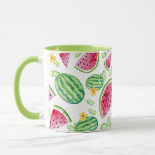 Watermelon Hand Painted Watercolor Pattern Mug